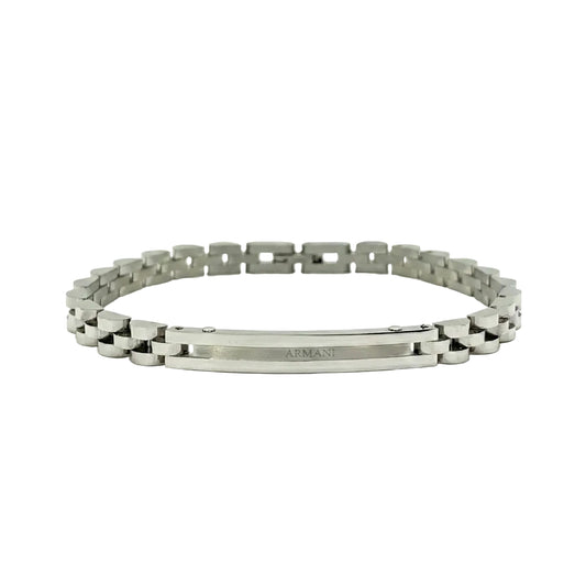 The Structural Link Bracelet | Armani Essentials Steel