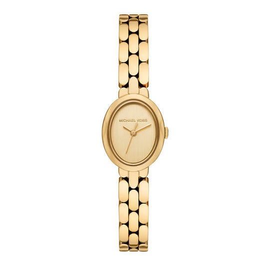 Michael Kors Women's Petite Maude Gold-Tone Oval Watch | MK4955