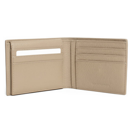 Emporio Armani Leather Men’s Wallet Two-Tone with Card Holder