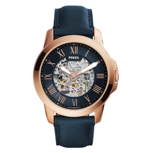 Fossil Automatic Blue Leather Men's Watch | ME3102