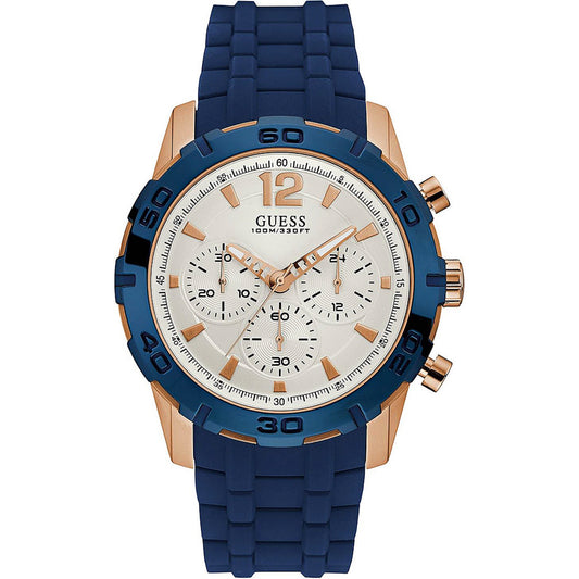 ساعة GUESS كرونوغراف للرجال بمينا بيضاء | W0864G5