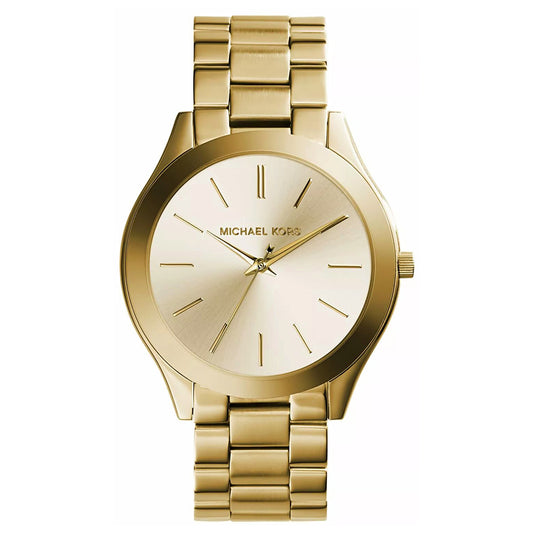 ساعة مايكل كورس النسائية Slim Runway باللون الذهبي | MK3179