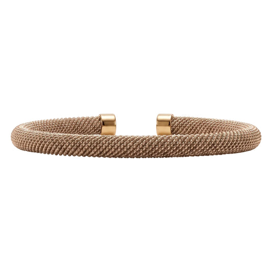 Premium Men's Gold-Copper Tone Steel Link Bracelet | Flexible Size