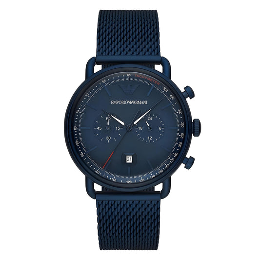 Blue stainless steel Aviator Chronograph Men's Watch | AR11289