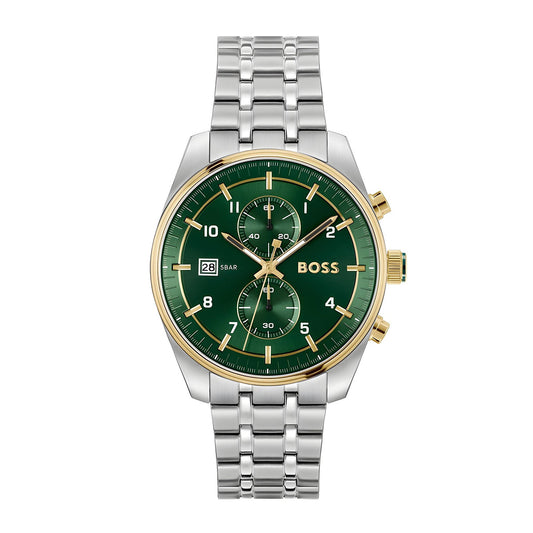 BOSS Men's Watch SKYTRAVELLER Green Dial | 1514195