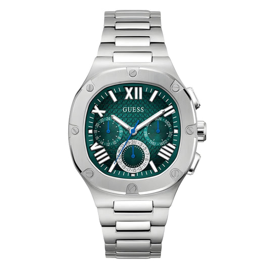ساعة جيس للرجال من الستانلس ستيل بمينا خضراء | GW0572G6