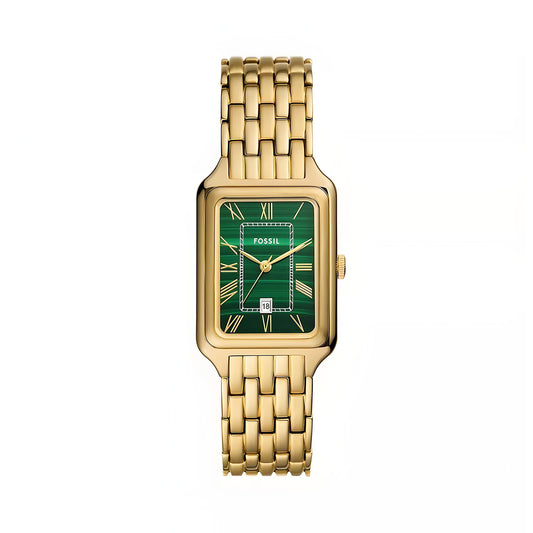 Fossil Raquel Three-Hand Date Gold Women Watch