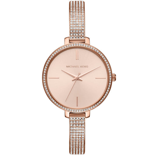 Women's Quartz Stainless Steel Rose Gold Dial Watch MK3785