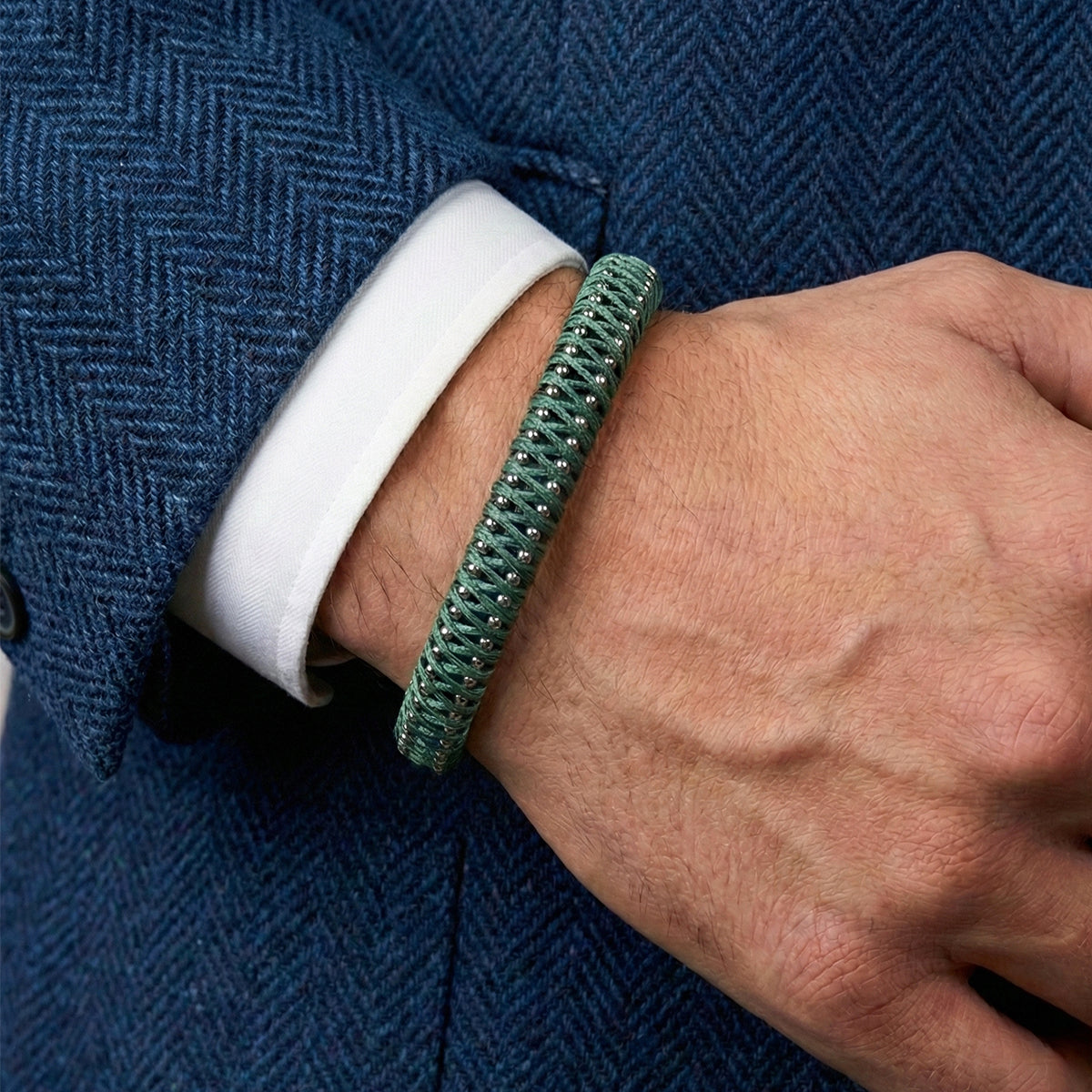 The Emerald Weave Bracelet | Artisan Series