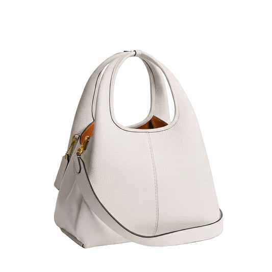 Authentic Coach Lana Shoulder Bag - Chalk White