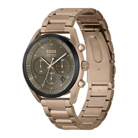 ساعة هوغو بوس للرجال كرونوغراف بحزام سيليكون | 1513967