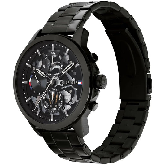 Tommy Hilfiger Black stainless steel Men's watch | 1710478