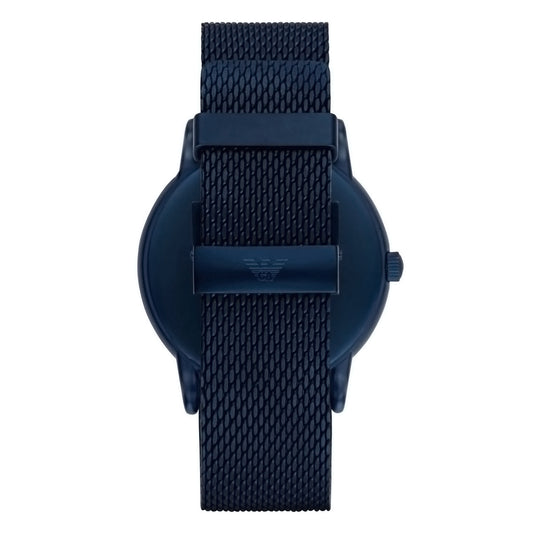 Emporio Armani Men's Watch - Navy Blue Strap with White Dial | AR11025