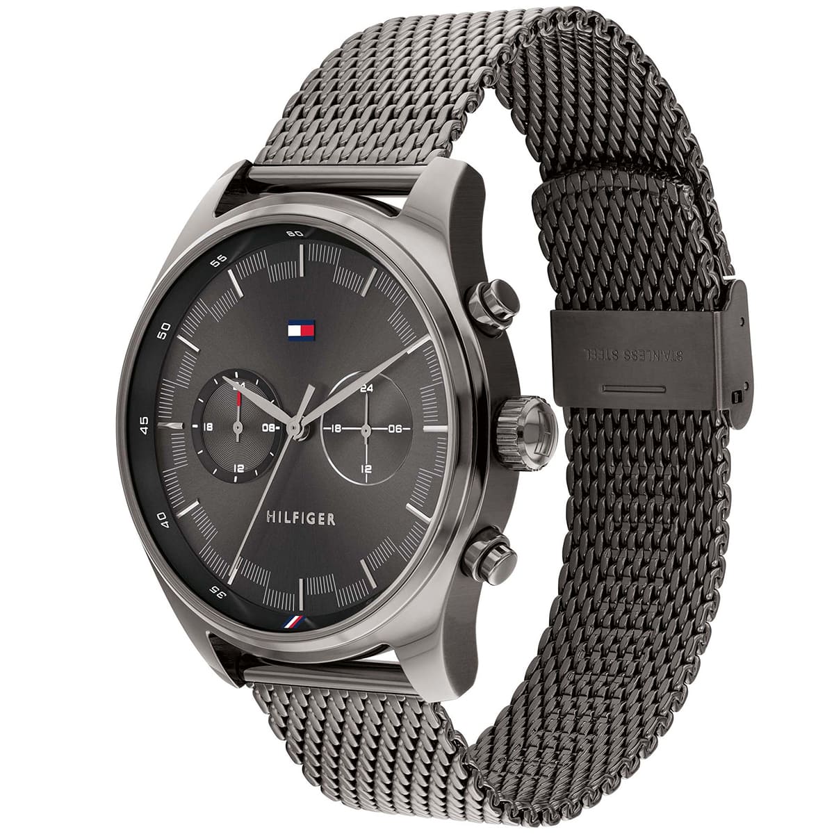 Tommy Hilfiger Grey stainless steel bracelet Men's watch | 1710421