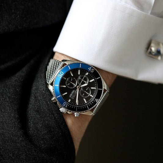 ساعة رجالية Ocean Edition Hugo Boss بمينا زرقاء | 1513742