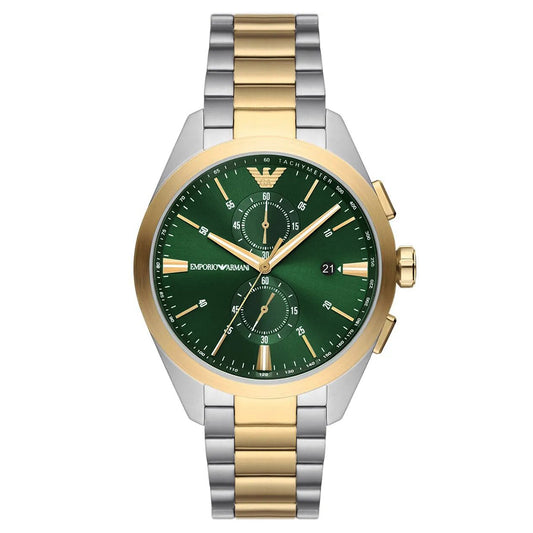Stainless-steel Chronograph Men's Watch green dial | AR11511