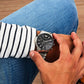 Men's Watch with Black Dial and Silver Strap Renato | AR2460