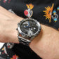 Silver and Black Steel Chronograph Men's Watch | AR11391