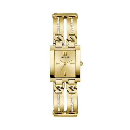 ساعة GUESS النسائية باللون الفضي الكامل | GW0528L1