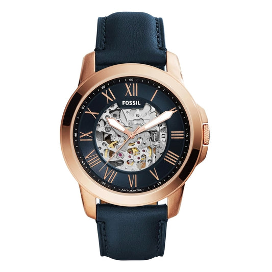 Fossil Blue Leather Automatic Men's Watch | ME3102