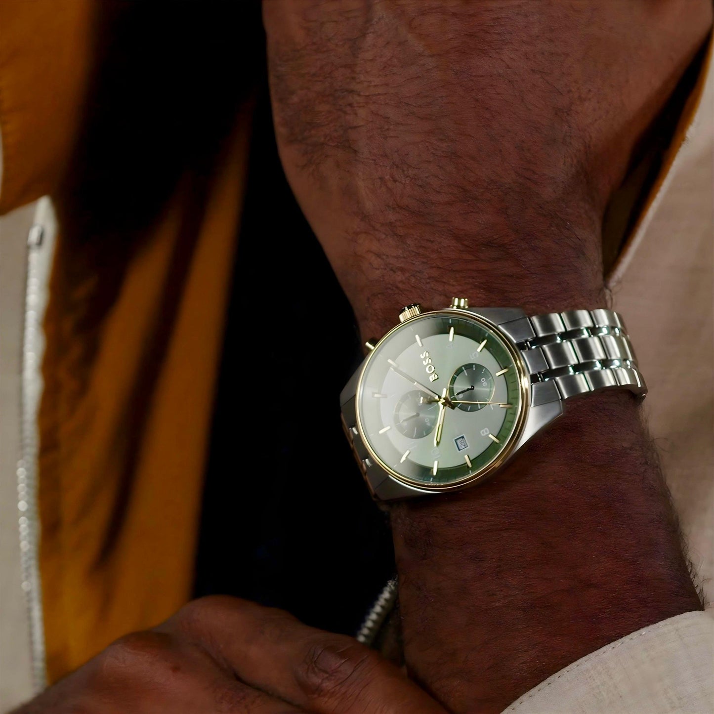 BOSS Men's Watch SKYTRAVELLER Green Dial | 1514195