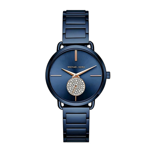 ساعة يد مايكل كورس زرقاء للنساء | MK3680