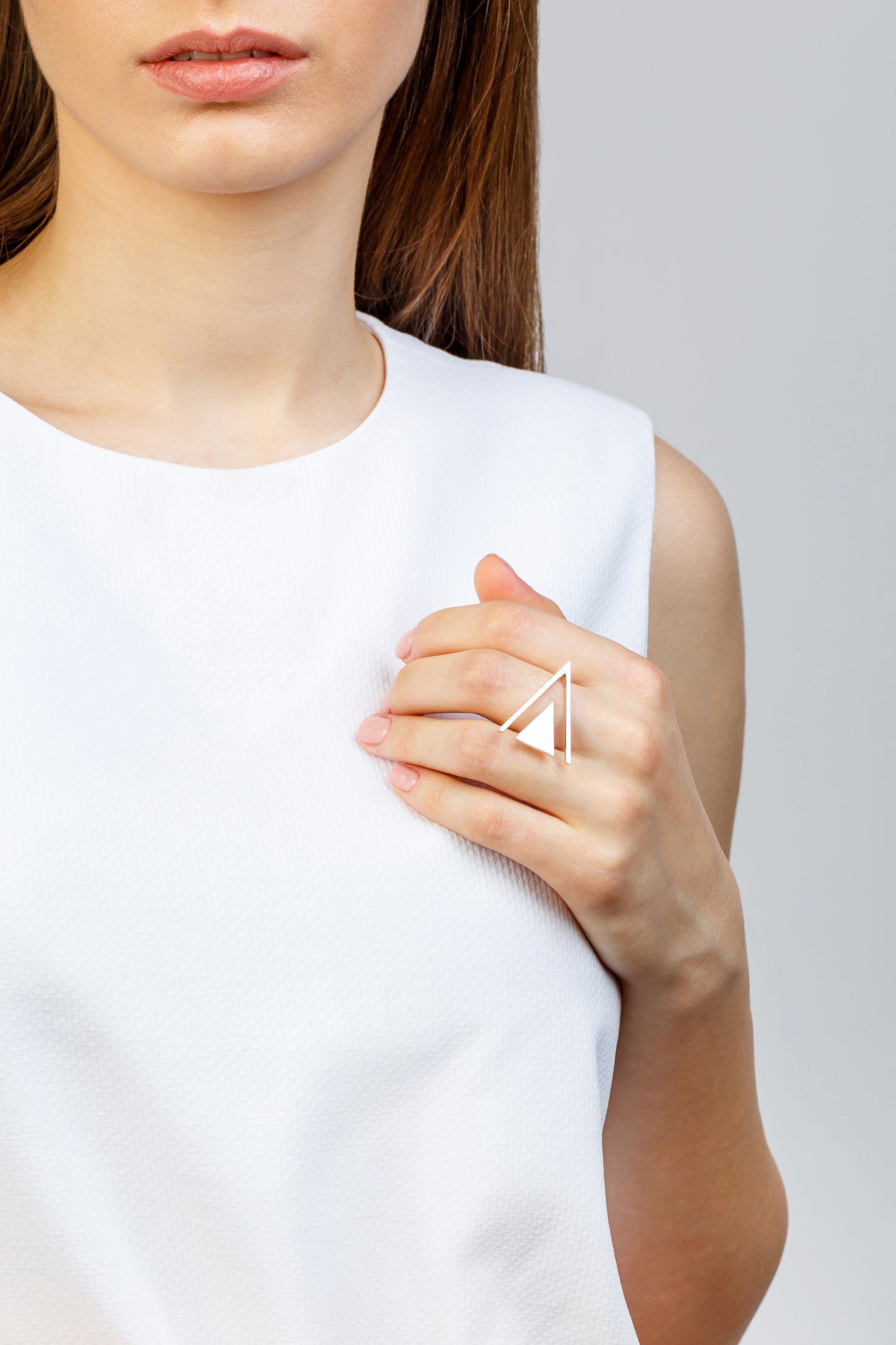 Silver triangles set