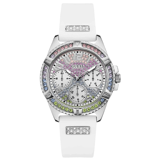 ساعة Guess Frontier النسائية ذات الميناء الملون