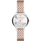 Two tone women watch with a patterned dial AR11113