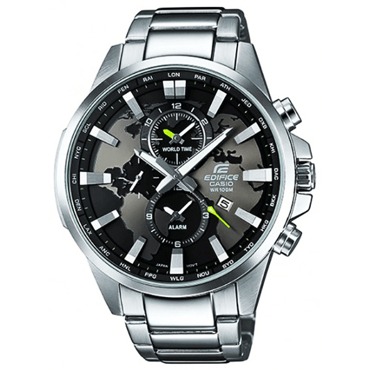 Men's Edifice Analog Watch Stainless steel band with black dial