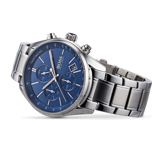Grand Prix Men's Blue Dial Stainless Steel Watch | 1513478