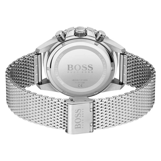 BOSS Admiral Green Dial Chronograph Steel Case Bracelet Watch