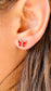 Red butterfly earring