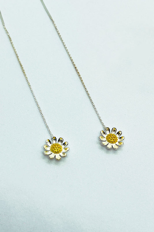 قرط طويل على شكل عباد الشمس