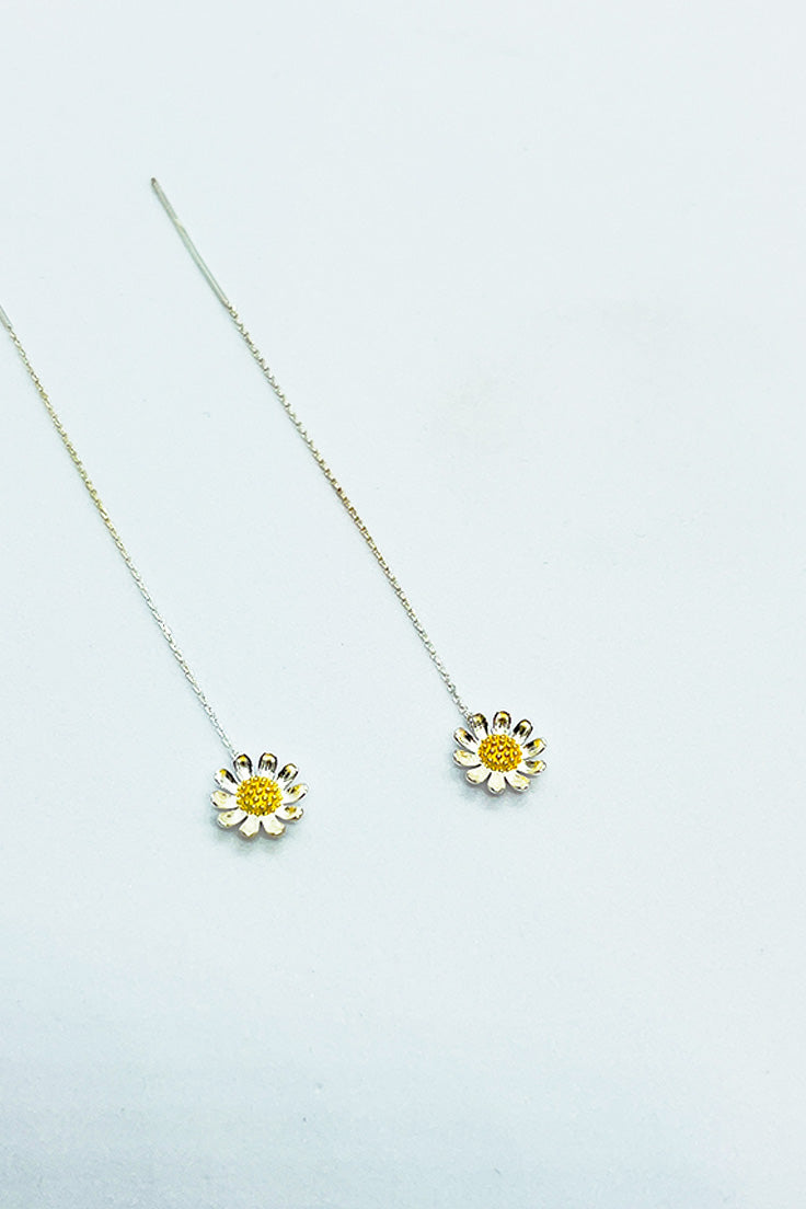 قرط طويل على شكل عباد الشمس