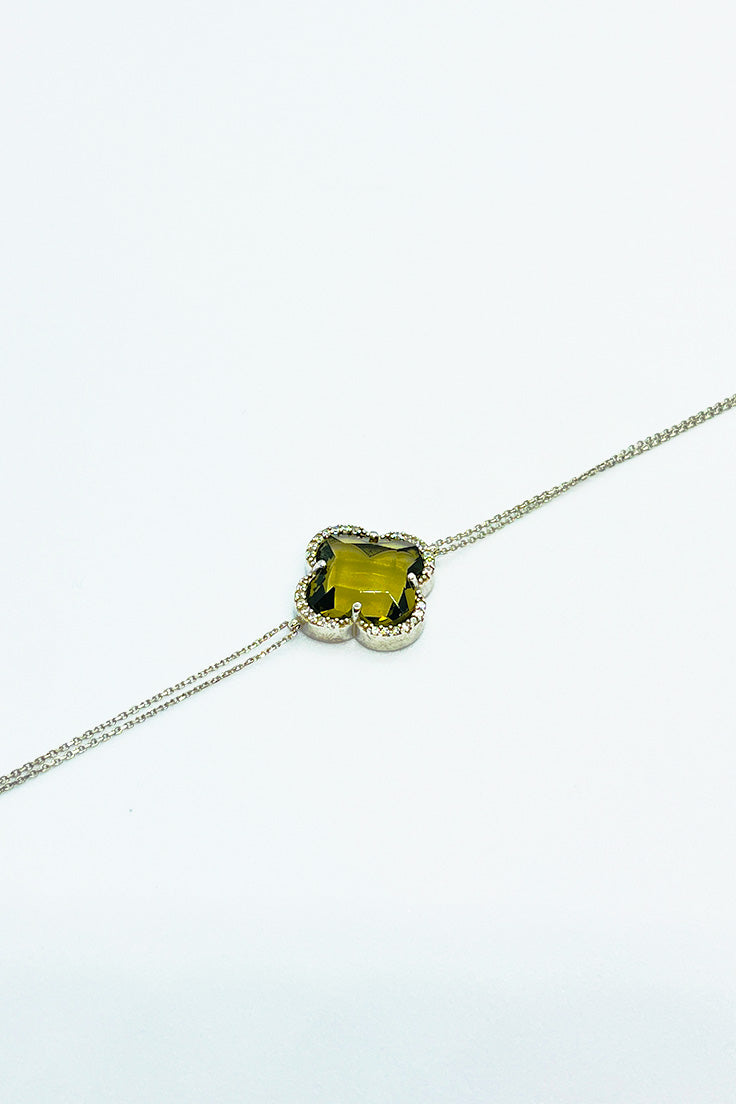 سوار أنيق بحجر ملون