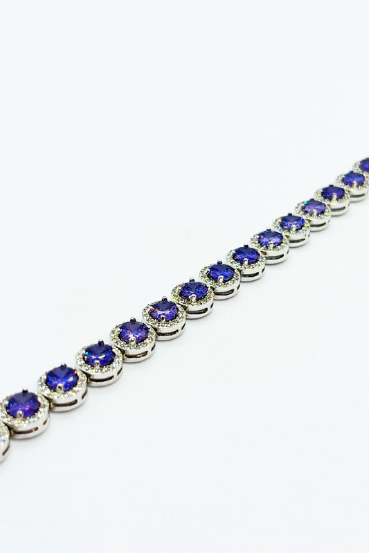 Princes bracelet with purple stones