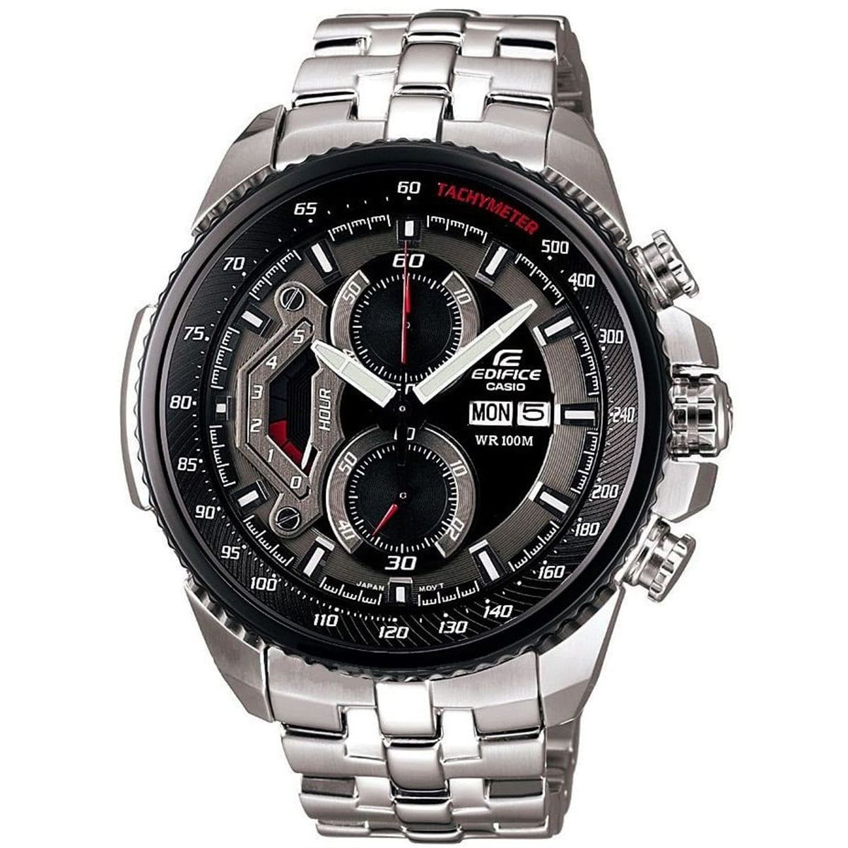 Casio Edifice watch with metal strap for men