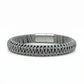 The Sterling Weave | Grey & Silver Artisan Bracelet