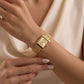 Michael Kors Micro square Full Gold Women Watch | MK4959