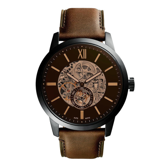 Fossil Automatic Brown Leather Men's Watch | ME3155