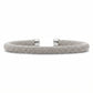 Men's Silver Stainless Steel Wire Cuff Bracelet | Flexible Size