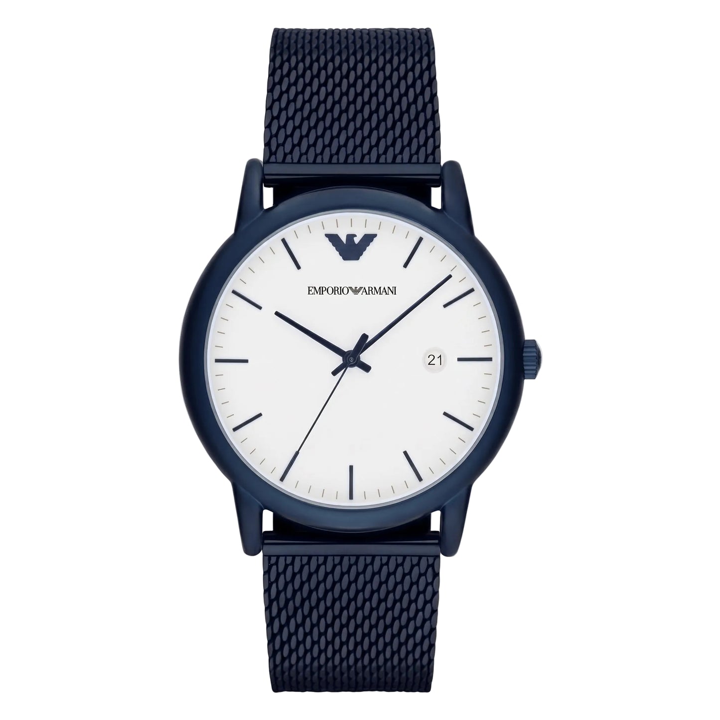 Emporio Armani Men's Watch - Navy Blue Strap with White Dial | AR11025