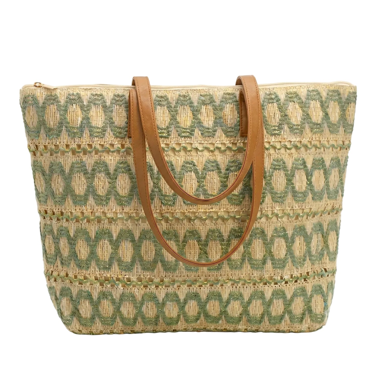 Women's Large Straw Summer Tote Bag | Casual Beach & Travel Handbag