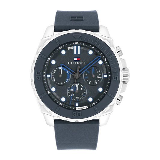 Tommy Hilfiger Men's Blue Silicone Strap & Dial Watch | TH1710687