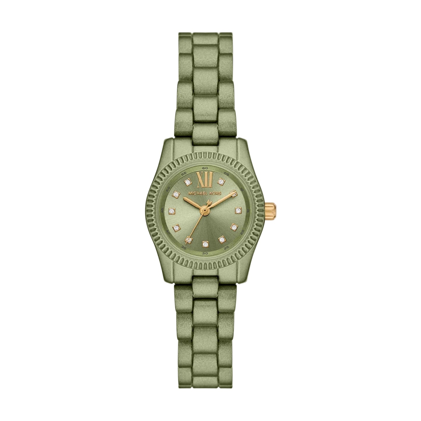 Women's Watch Petite Sage Green Dial with Stainless Steel Strap | MK7517LE