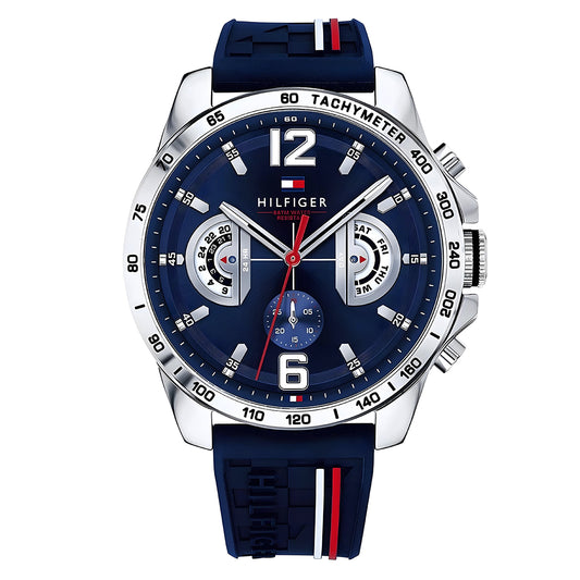 Tommy Hilfiger blue Dial and Rubber strap | 1791476