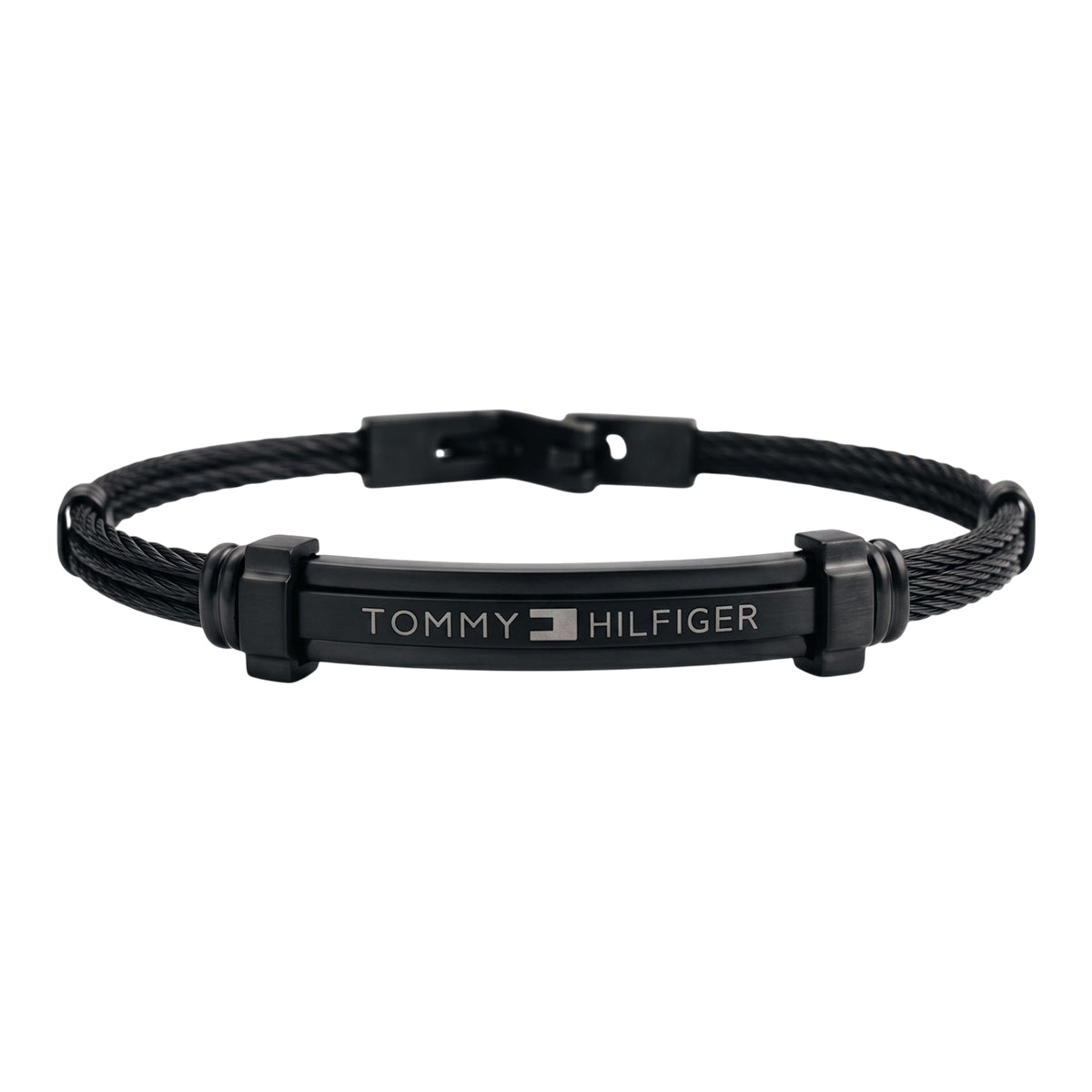 Tommy Hilfiger Matte Black Link Bracelet | Custom Adjustable Fit
