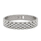 Men's Premium Silver Stainless Steel Adjustable Link Bracelet
