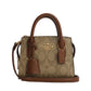 Authentic Coach Signature Mini Tote Cross body - Khaki/Saddle